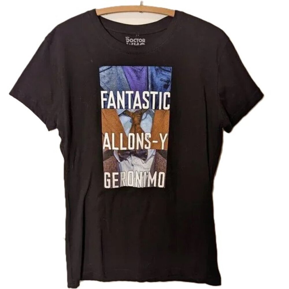 NWT Doctor Who Tee Shirt Fantastic Allons-Y Geronimo‎ Graphic Hot Topic 2X